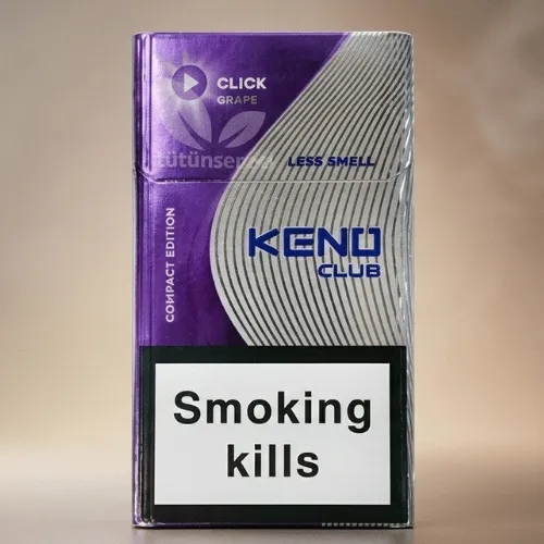 Keno Club Grape Click Slender sigara - Siyah Üzüm aromalı