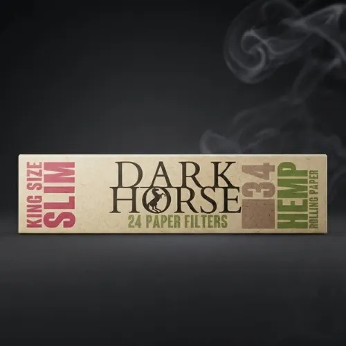 Dark Horse 34 Hemp King Size Slim kağıt - Zıvanalı