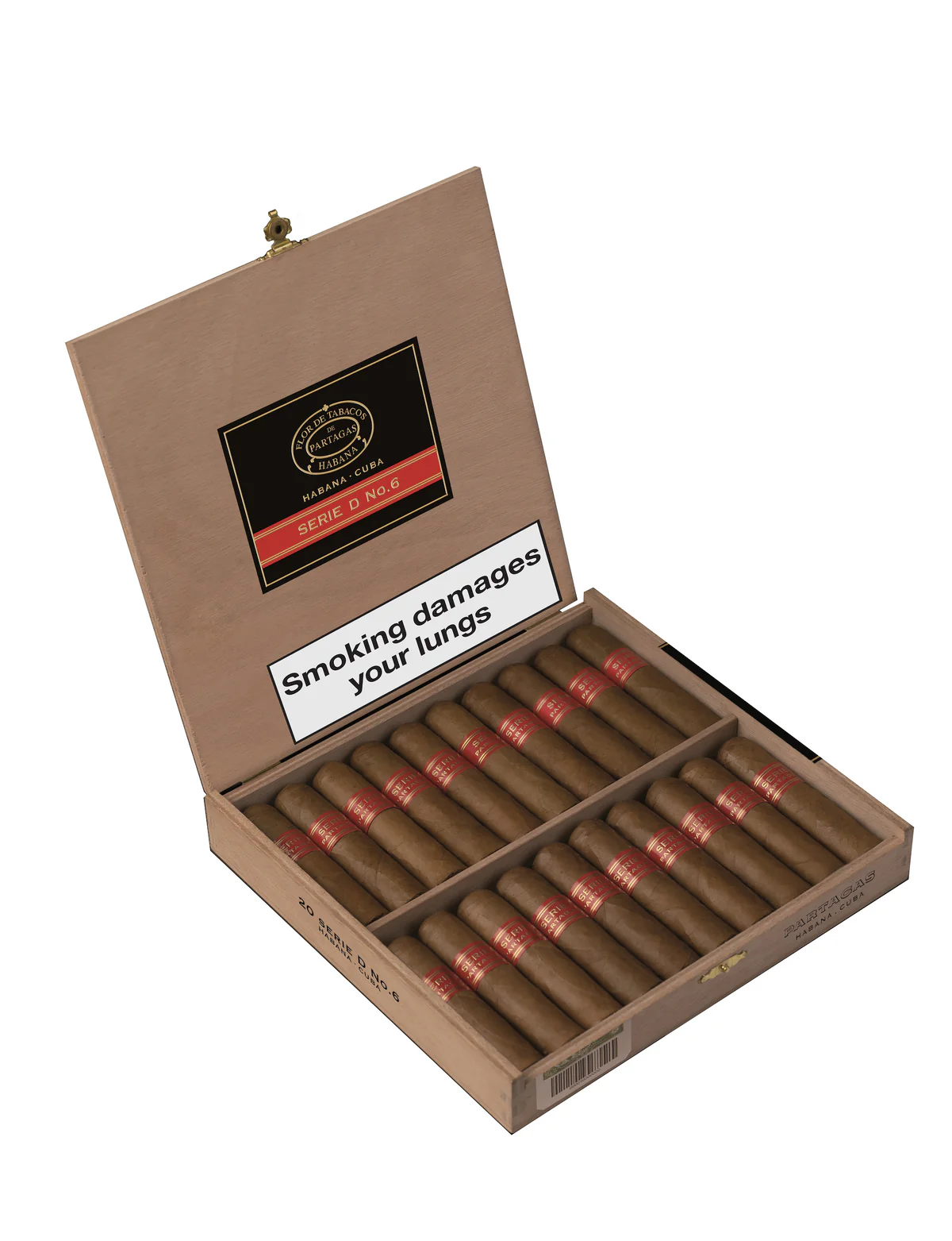 Partagas Serie D No. 6 Puro Tubo 20's FREESHOP