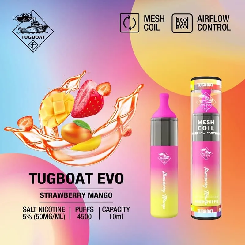 Tugboat EVO Strawberry Mango 4500 Puff