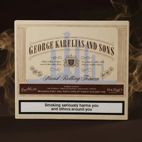 George Karelias And Sons Light Tütün - 1 Box Karton - 25gr - ORİJİNAL FREESHOP
