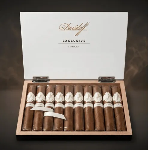 Davidoff Exclusive 10 luk 5*55 Türkiyeye Özel Puro - Görsel 2